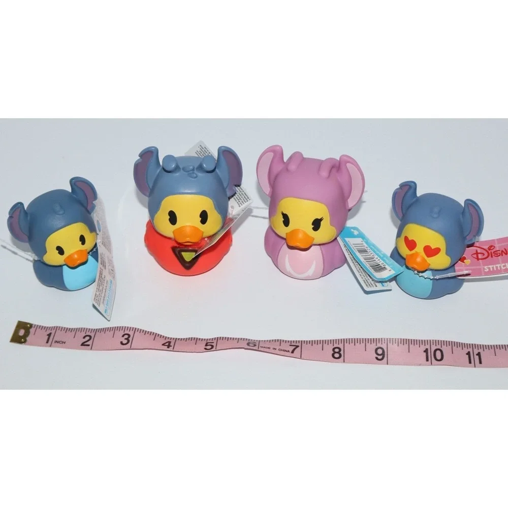 Disney STITCH & ANGEL Rubber Ducks Cruise Set 4 NEW